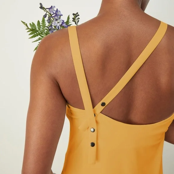 Aday Make a Splash midi dress M, sunflower yellow NWT - Picture 5 of 7